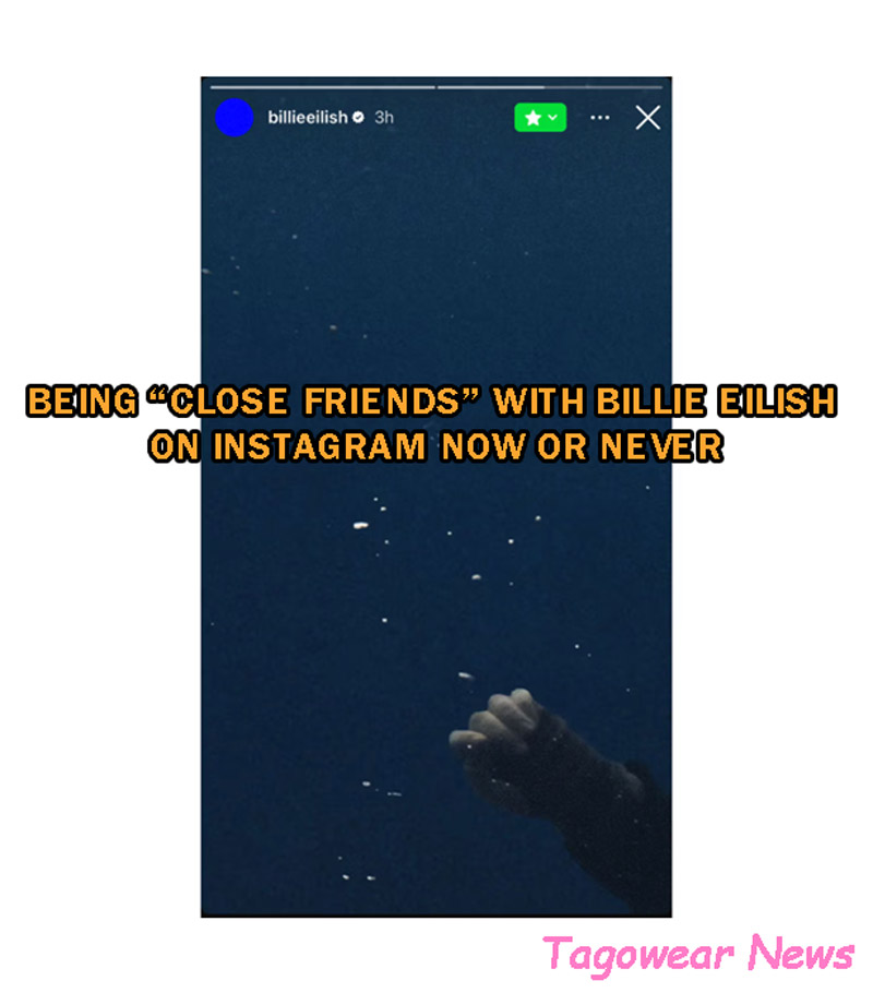 Being “Close Friends” with Billie Eilish on Instagram now or never