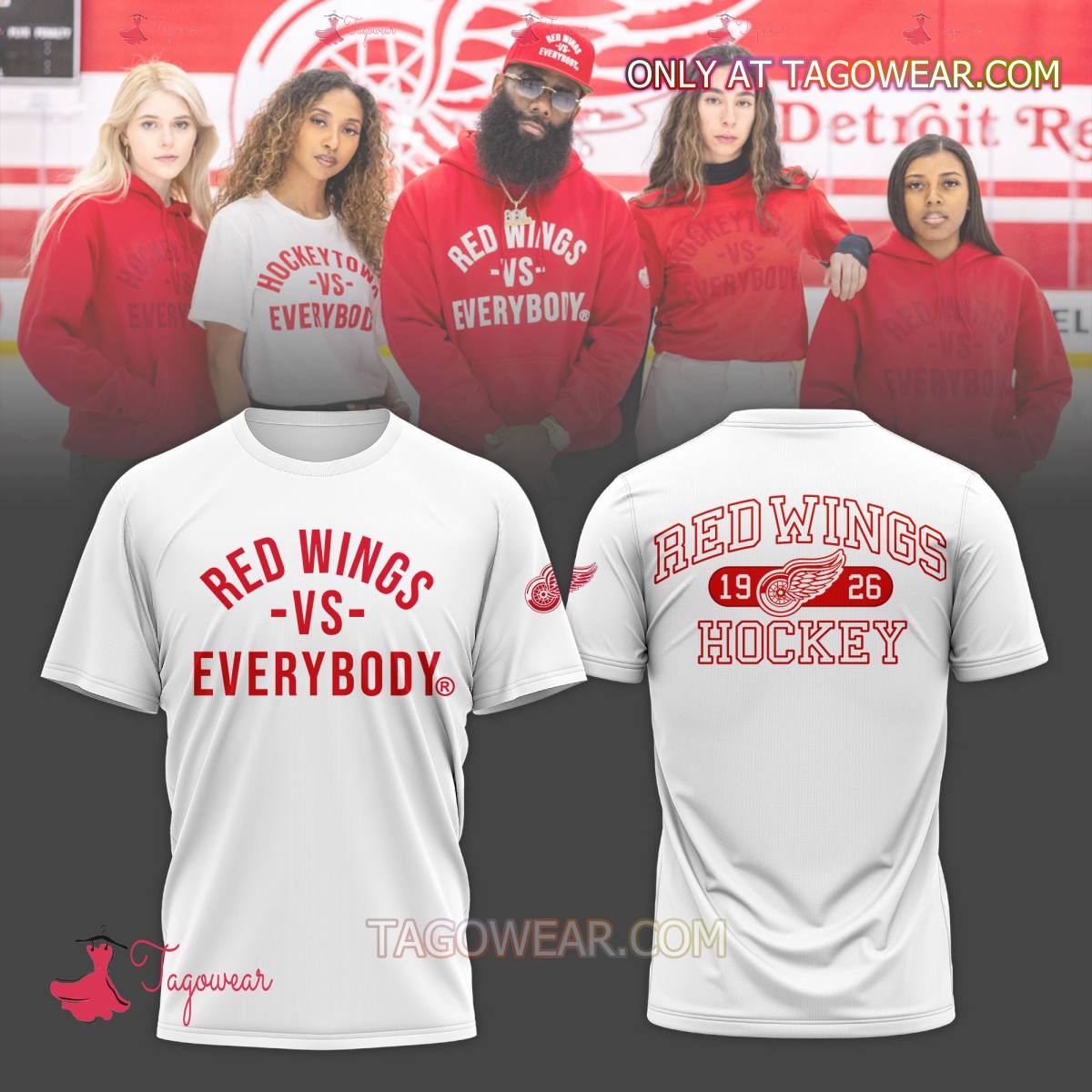 Detroit Red Wings Vs Everybody Shirt