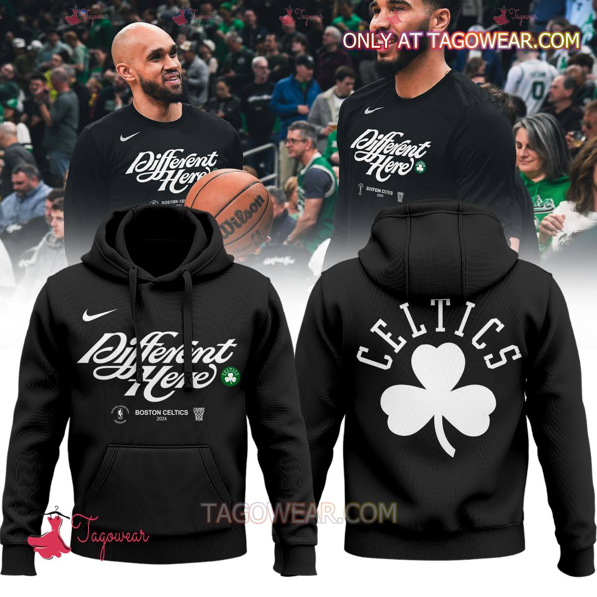 Different Here Boston Celtics 2024 Hoodie