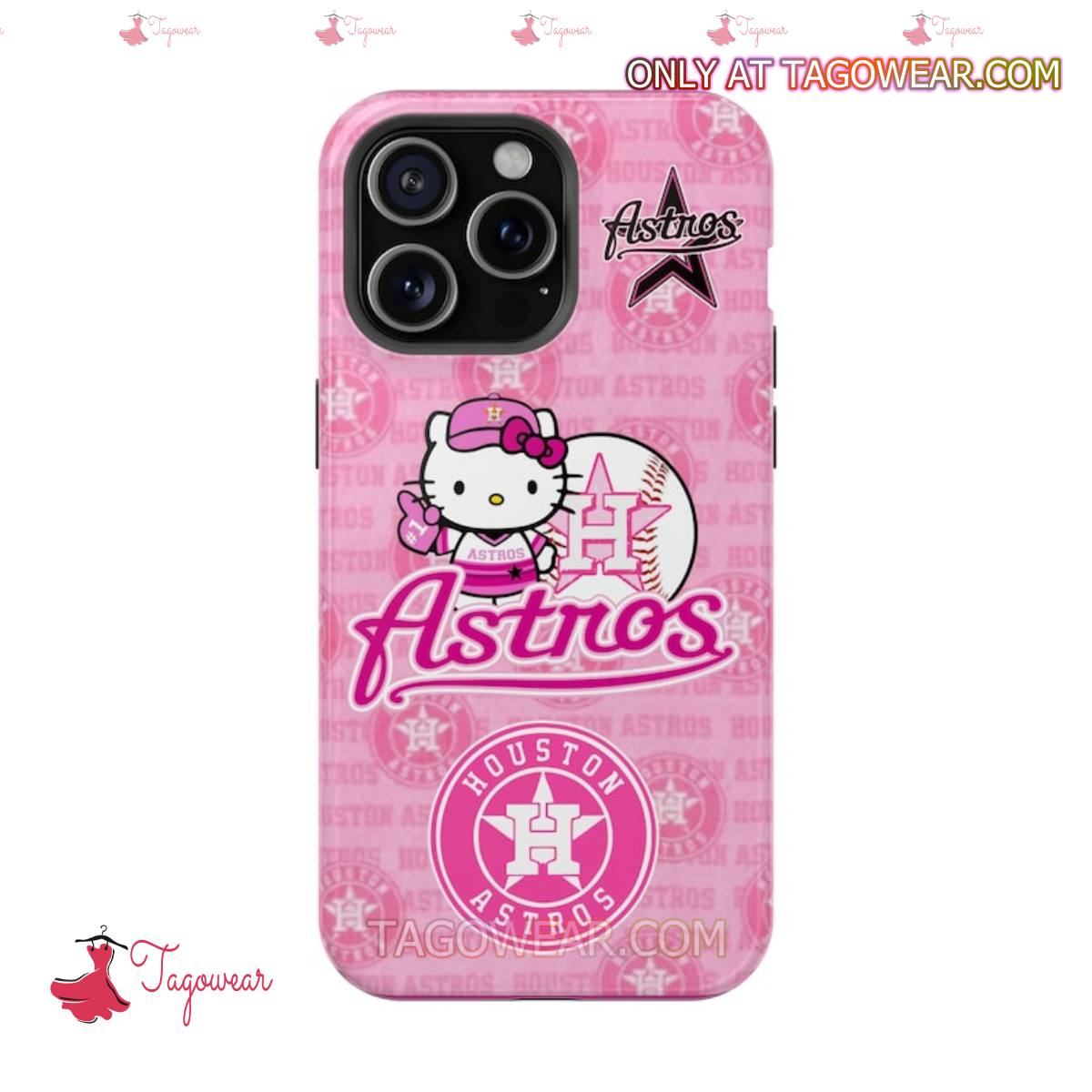 Hello Kitty X Houston Astros Pink Phone Case