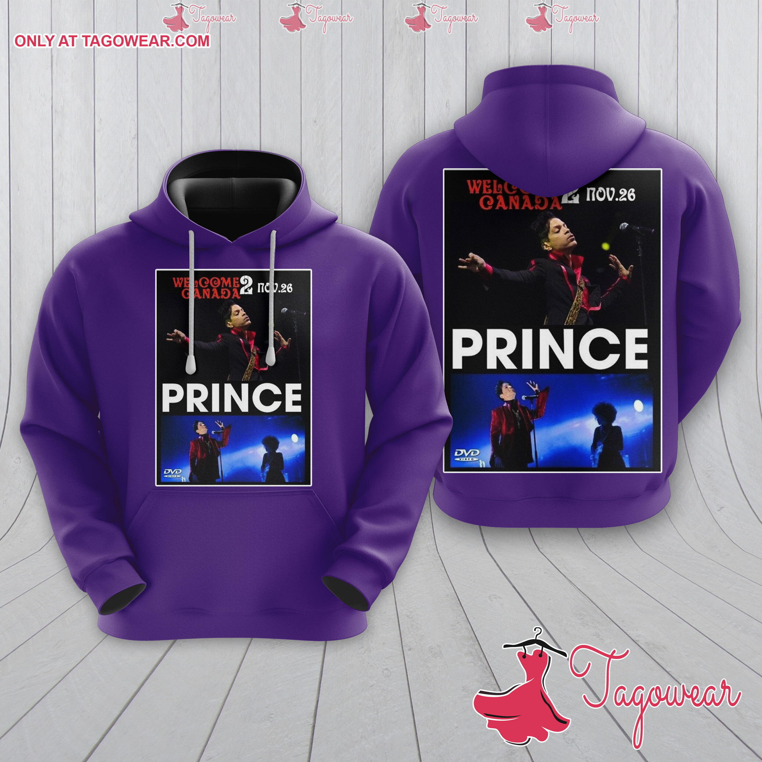 Prince Welcome 2 Canada Purple Hoodie