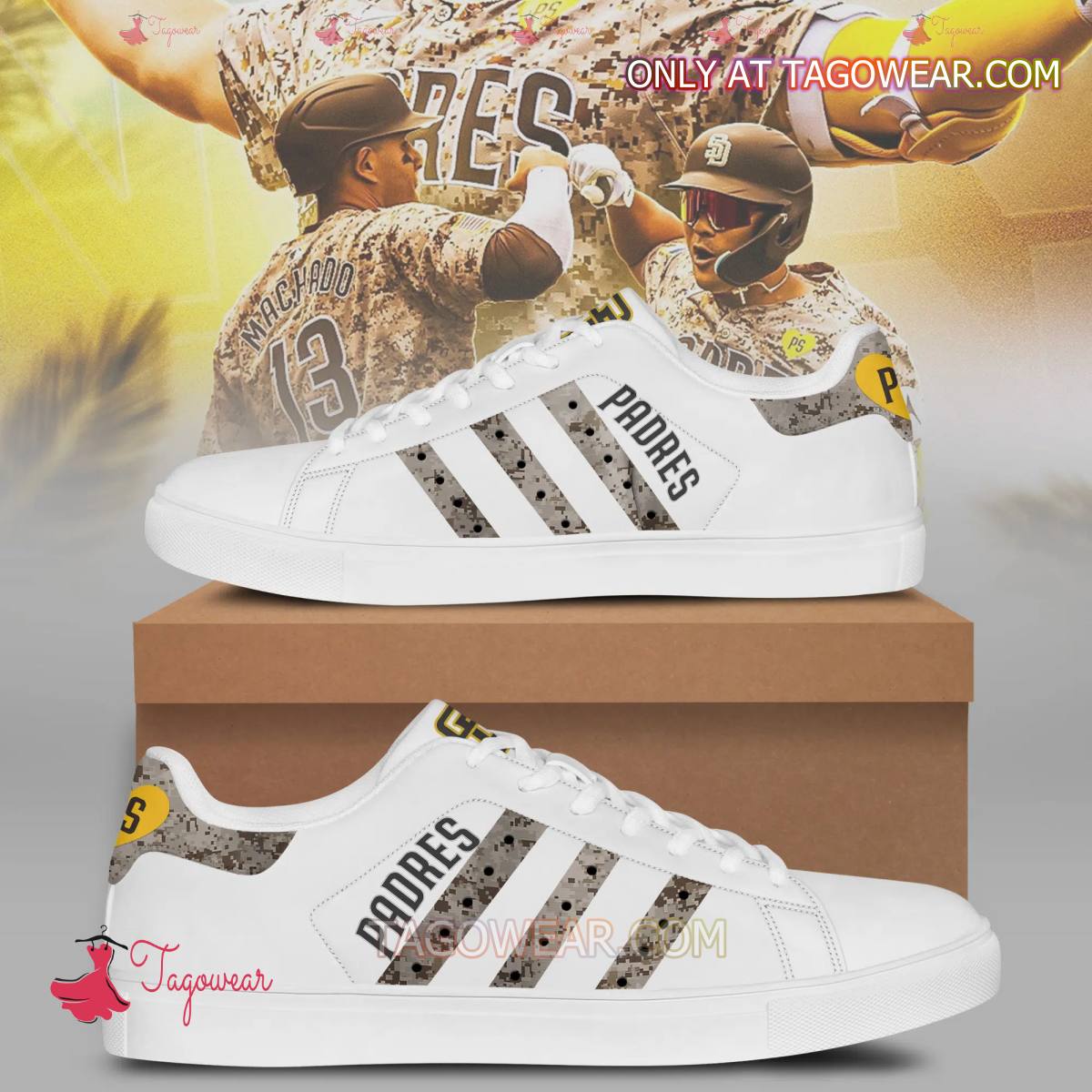 San Diego Padres Military Heart Stan Smith Shoes
