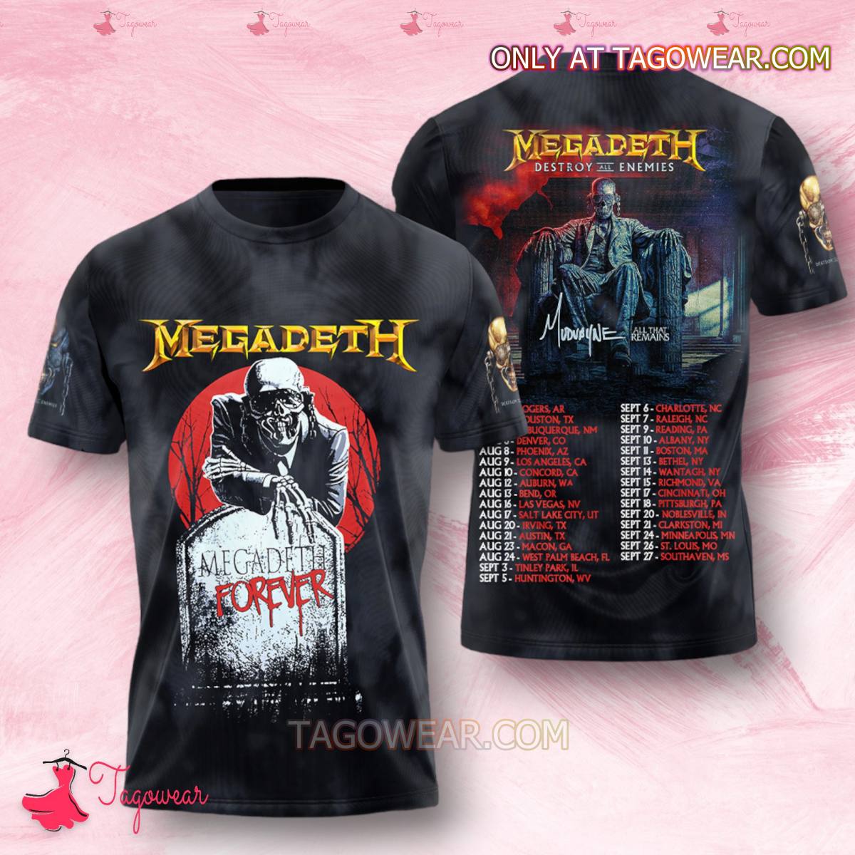 Megadeth Forever Destroy All Enemies T-shirt, Hoodie