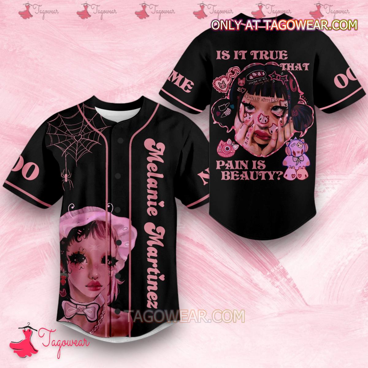 Melanie Martinez Is It True That Pain Is Beauty Personalized Baseball Jersey