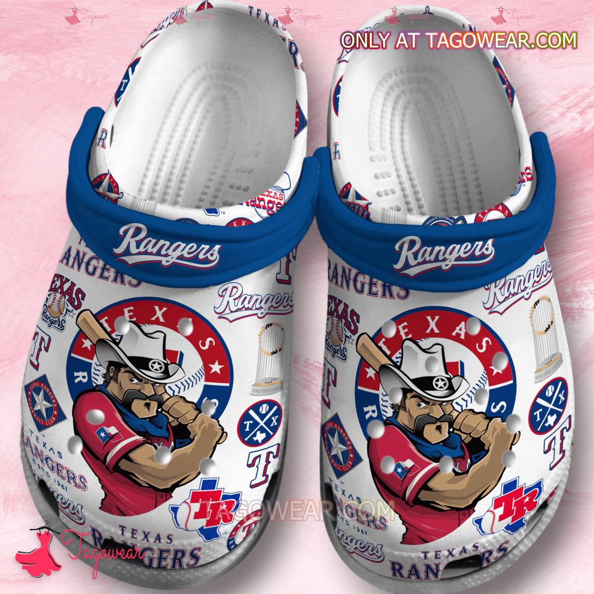 Texas Rangers Mascot Baseball Crocs