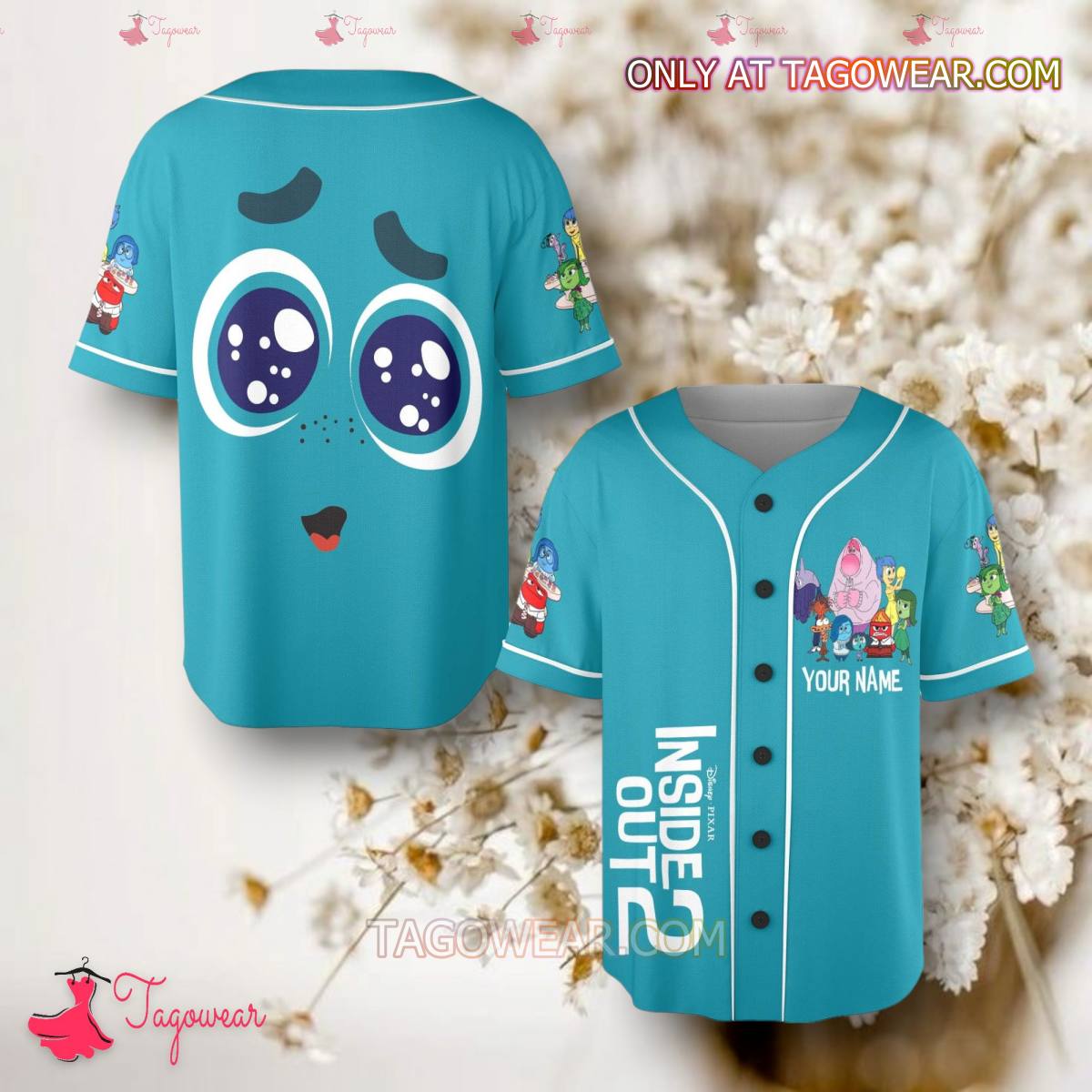 Inside Out 2 Envy Personalized Baseball Jersey