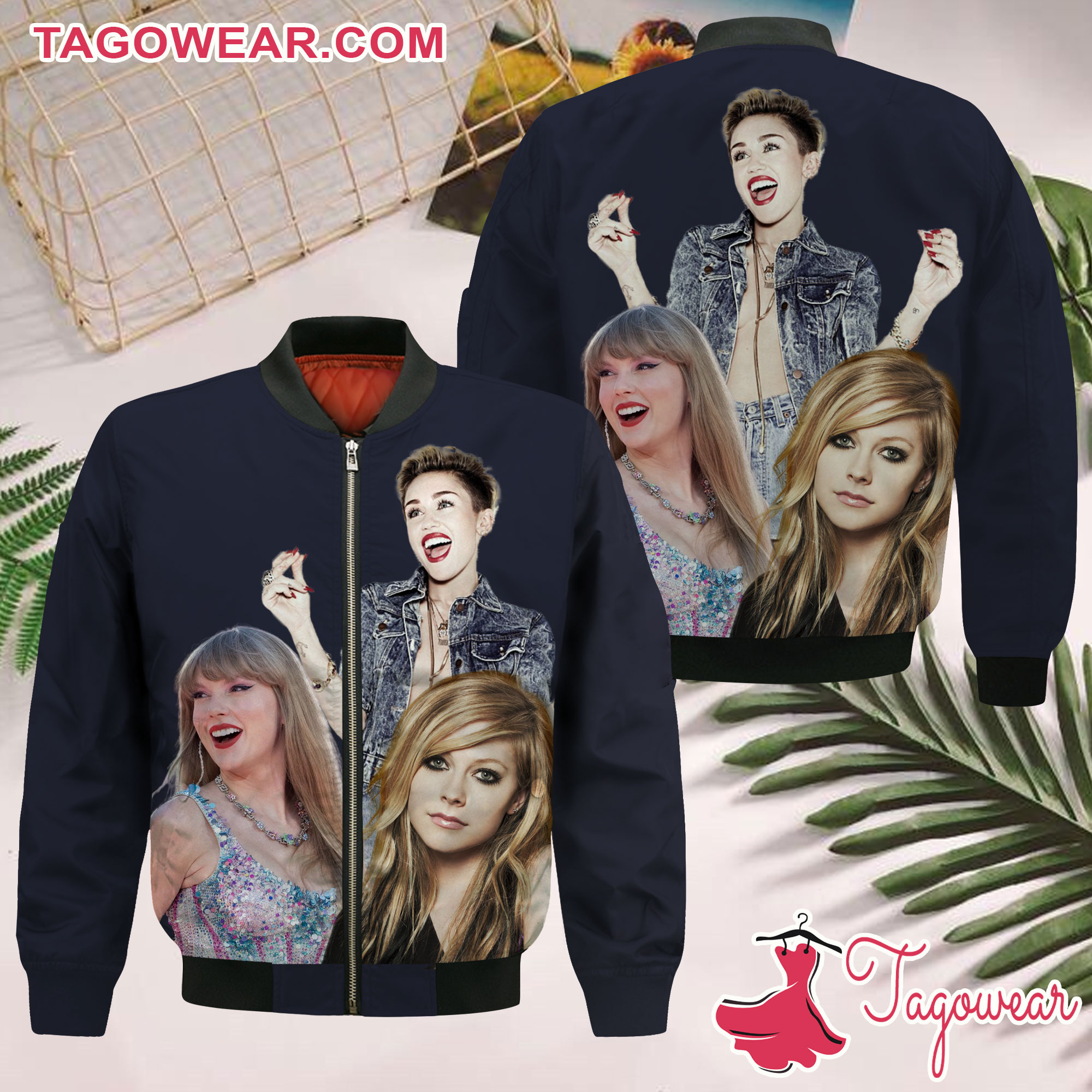 Avril Lavigne, Taylor Swift And Miley Cyrus Bomber Jacket