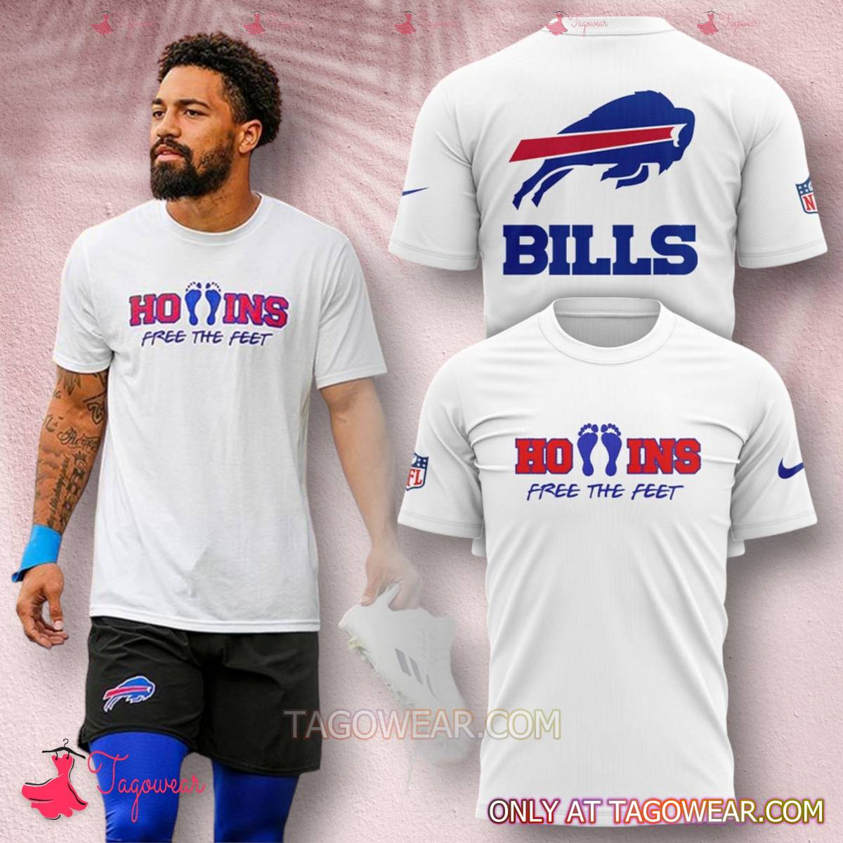 2024 Hollins Free The Feet Buffalo Bills Shirt