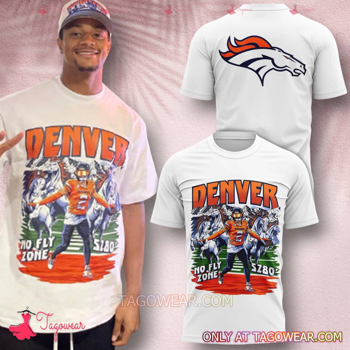 Denver Broncos X Dark Horse No Fly Zone 5280 Shirt