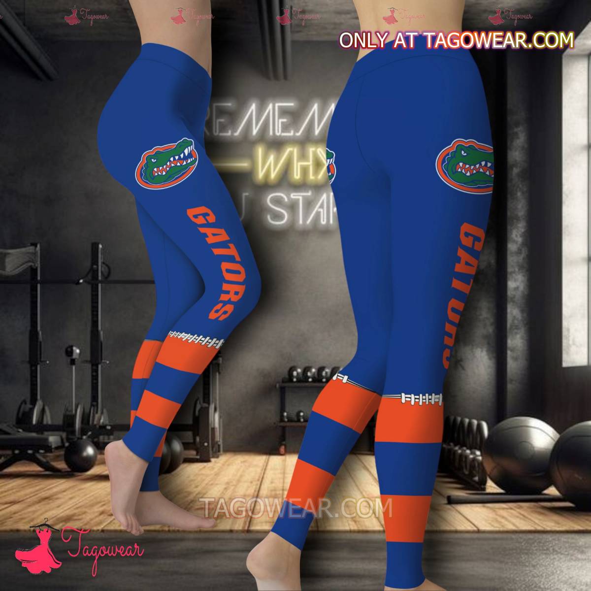 Ncaa Florida Gators Logo Print Sport Leggings