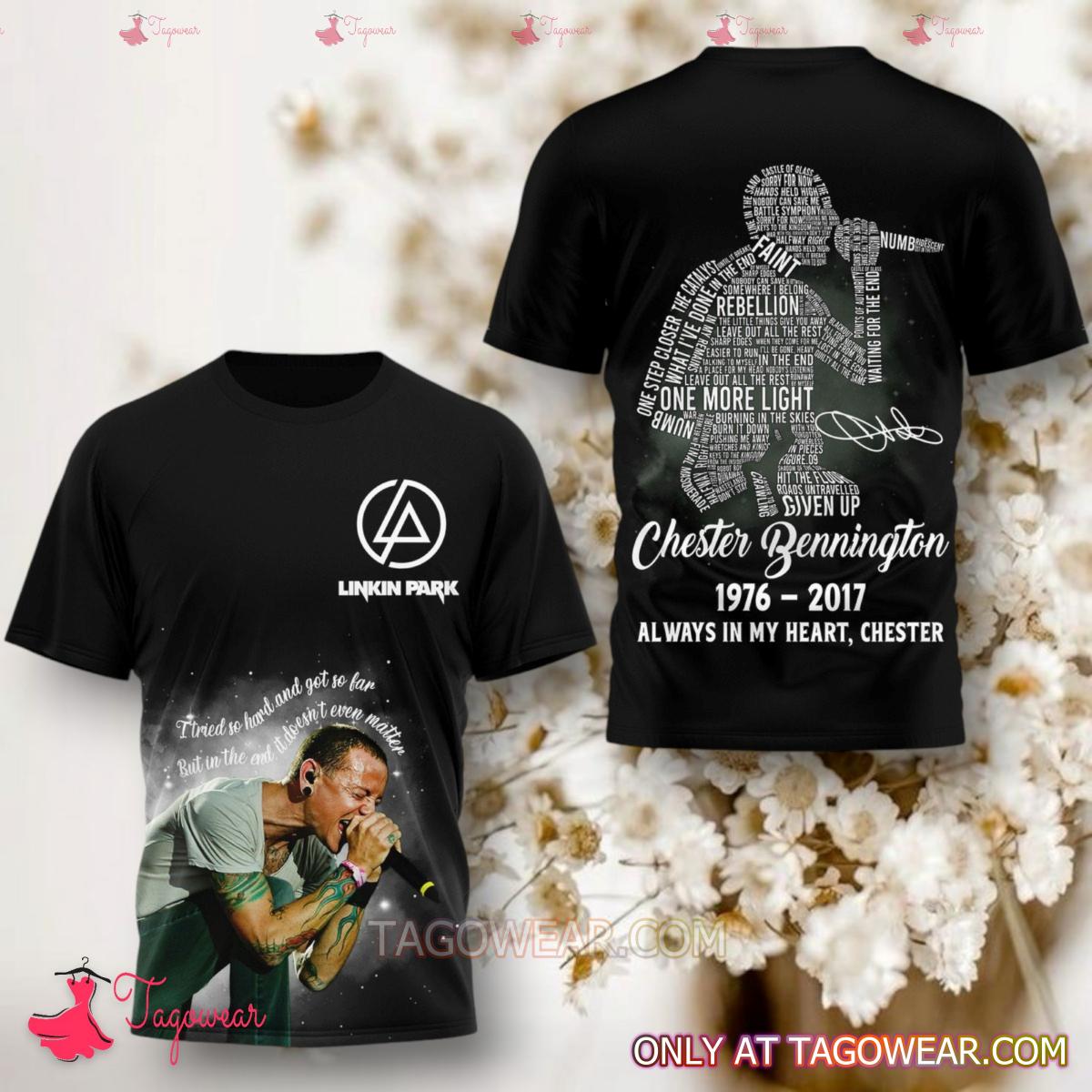 Linkin Park Chester Bennington 1976-2017 Always In My Heart Chester T-shirt, Hoodie Photoroom